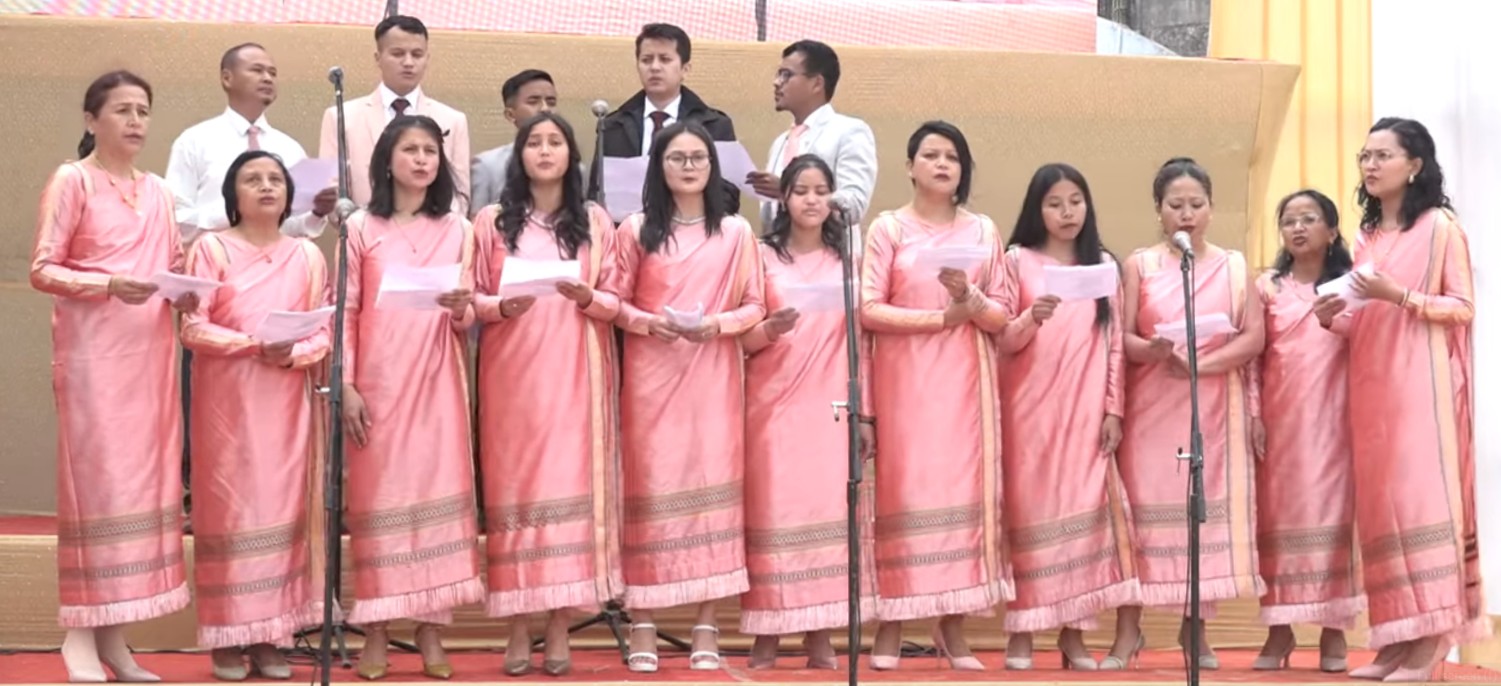 Choir at Unitarian Church Jowai India
